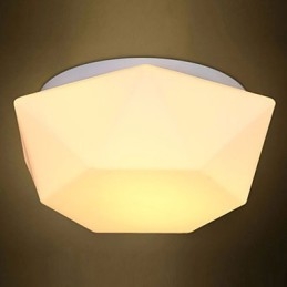 Creative White Diamond Glass Dome Light Absorb