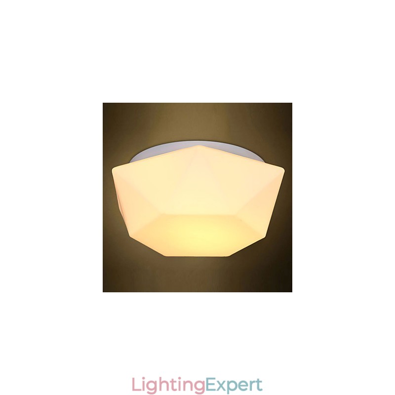 Creative White Diamond Glass Dome Light Absorb