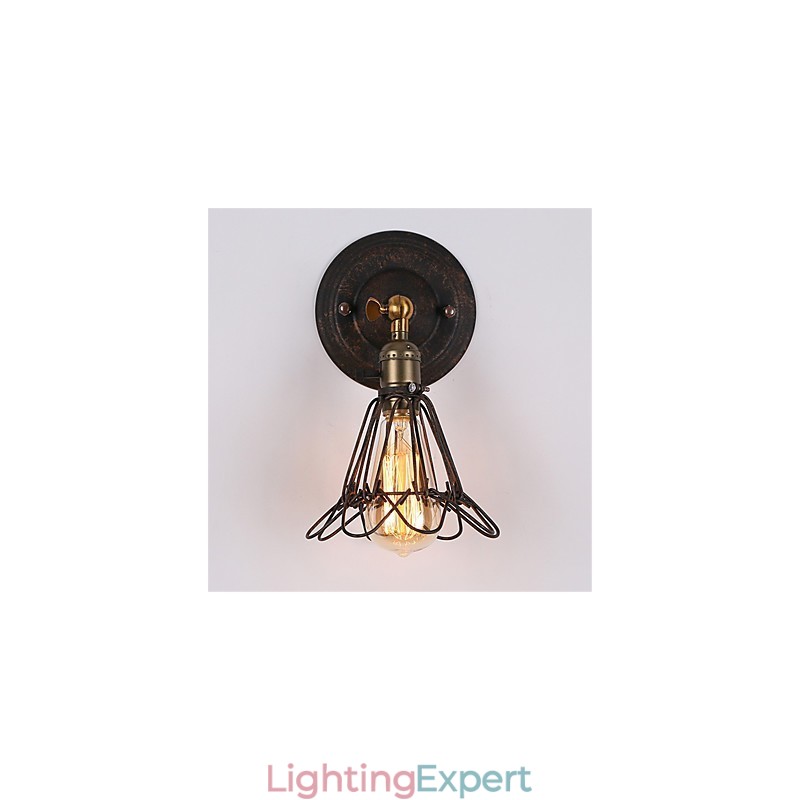 Retro Industrial Style Country Metal Wall Lights Restaurant Cafe Mini Wall Sconces