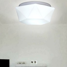 Creative White Diamond Glass Dome Light Absorb