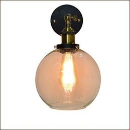 Iron Wall Lamp Black Simple Retro Wall Lamp Single Head Decorative Wall Lamp European Style