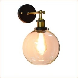 Iron Wall Lamp Black Simple Retro Wall Lamp Single Head Decorative Wall Lamp European Style
