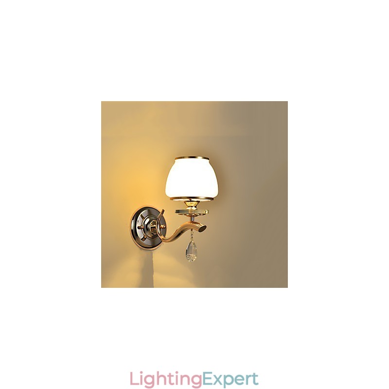 Modern Contemporary Electroplated Feature for Crystal Ambient Light Wall Sconces Wall Light