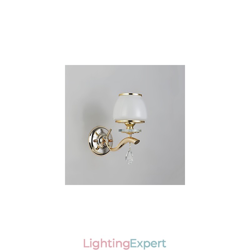 Modern Contemporary Electroplated Feature for Crystal Ambient Light Wall Sconces Wall Light