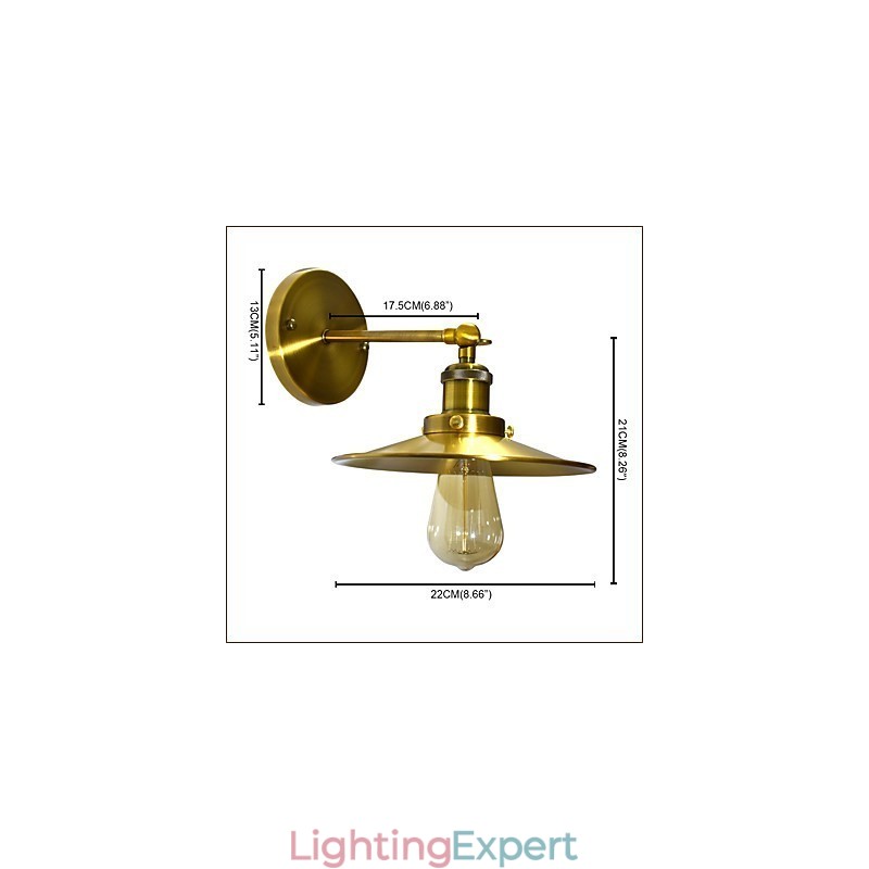 Rustic Lodge Traditional Classic Brass Feature for Downlight Wall Sconces Wall Light