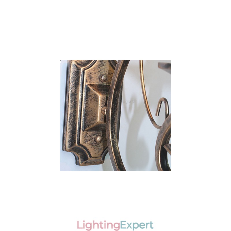 Mini Retro Wall Lamp Hallway Metal Candle Shape Wall Lamp Lighting