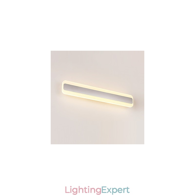 Modern Contemporary Chrome Feature for Ambient Light Bathroom Lighting Wall Light