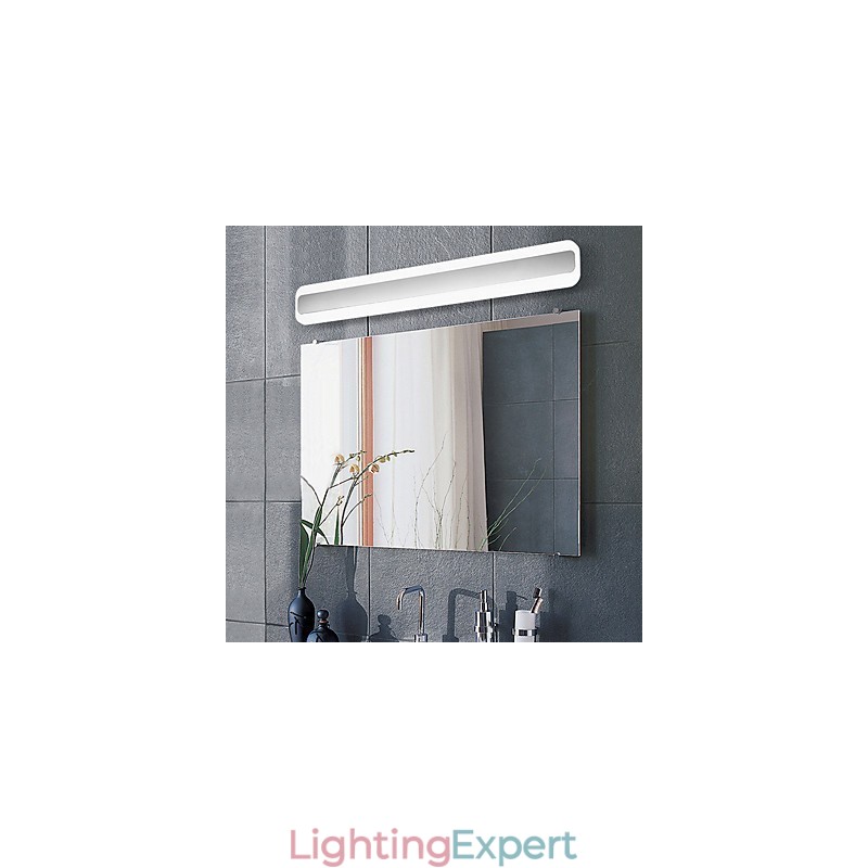 Modern Contemporary Chrome Feature for Ambient Light Bathroom Lighting Wall Light