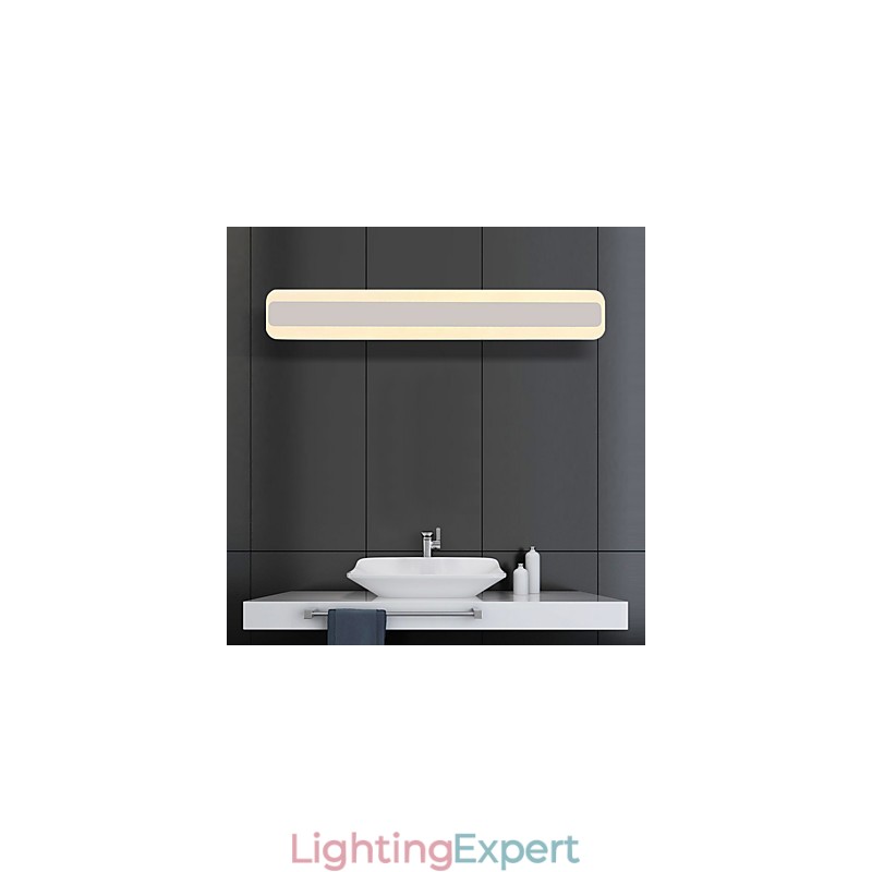 Modern Contemporary Chrome Feature for Ambient Light Bathroom Lighting Wall Light
