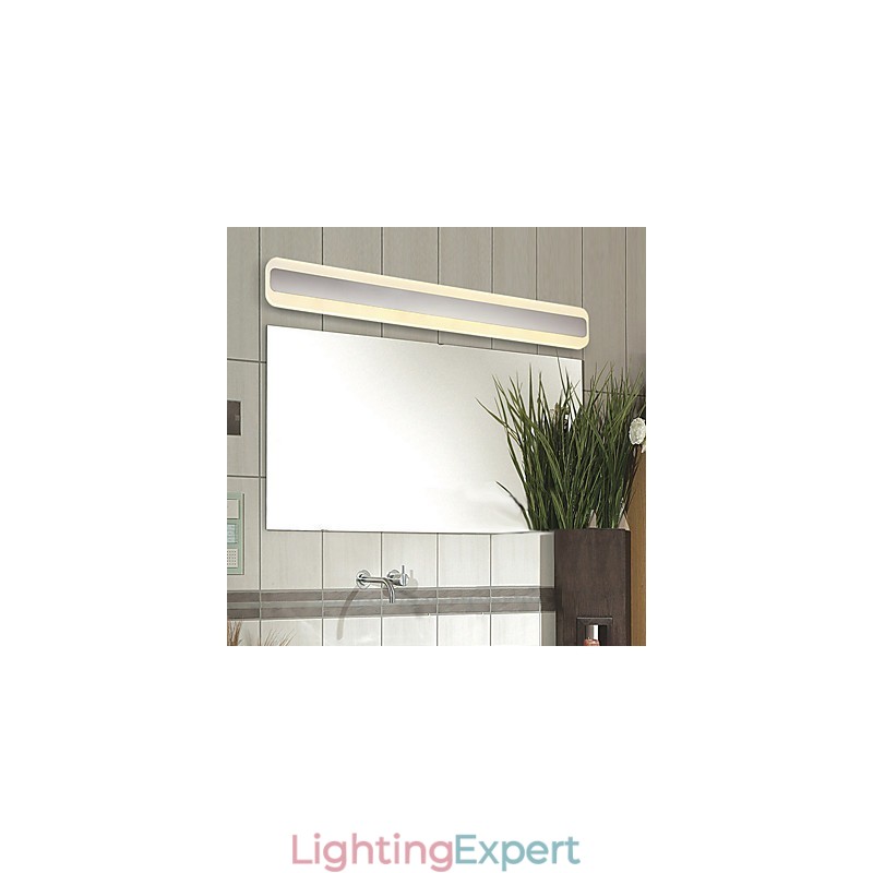 Modern Contemporary Chrome Feature for Ambient Light Bathroom Lighting Wall Light