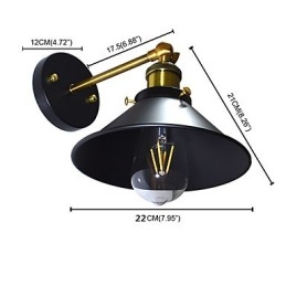 Paint Single Wall Iron Wall Lamp Dumb Black Lightsaber Lamp On Wall