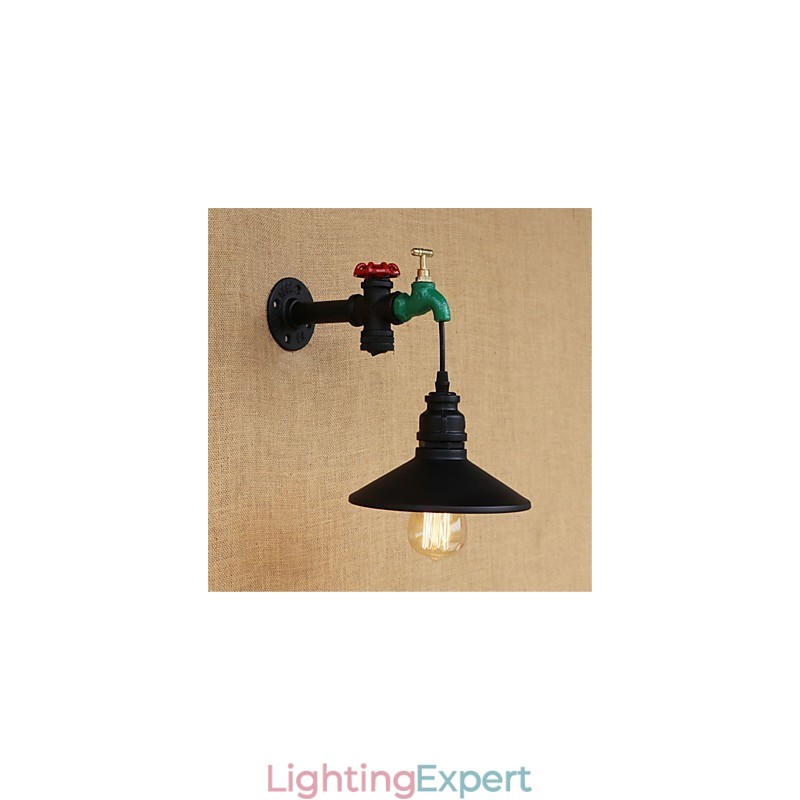 Country Novelty Retro Painting Feature for Mini Style Ambient Light Wall Sconces Wall Light
