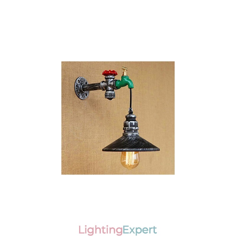 Country Novelty Retro Painting Feature for Mini Style Ambient Light Wall Sconces Wall Light