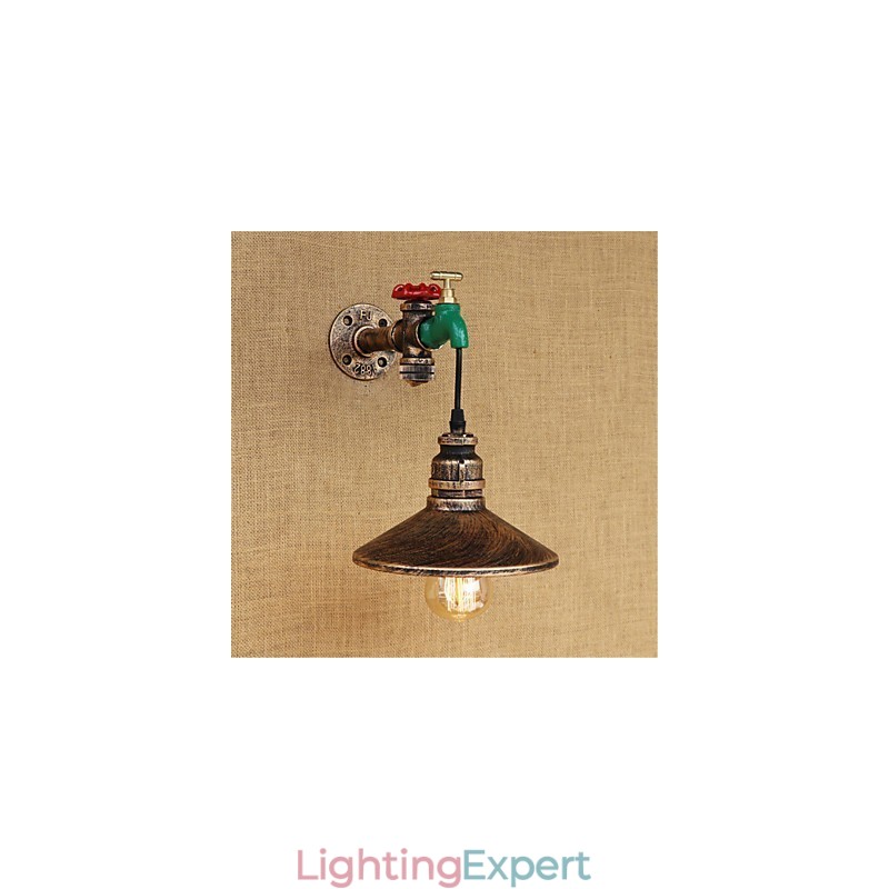Country Novelty Retro Painting Feature for Mini Style Ambient Light Wall Sconces Wall Light