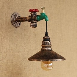 Country Novelty Retro Painting Feature for Mini Style Ambient Light Wall Sconces Wall Light