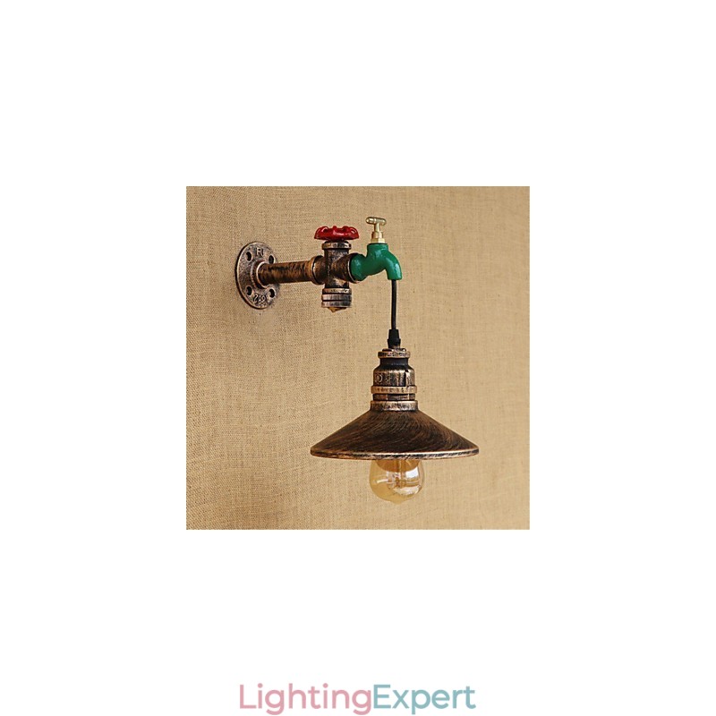 Country Novelty Retro Painting Feature for Mini Style Ambient Light Wall Sconces Wall Light