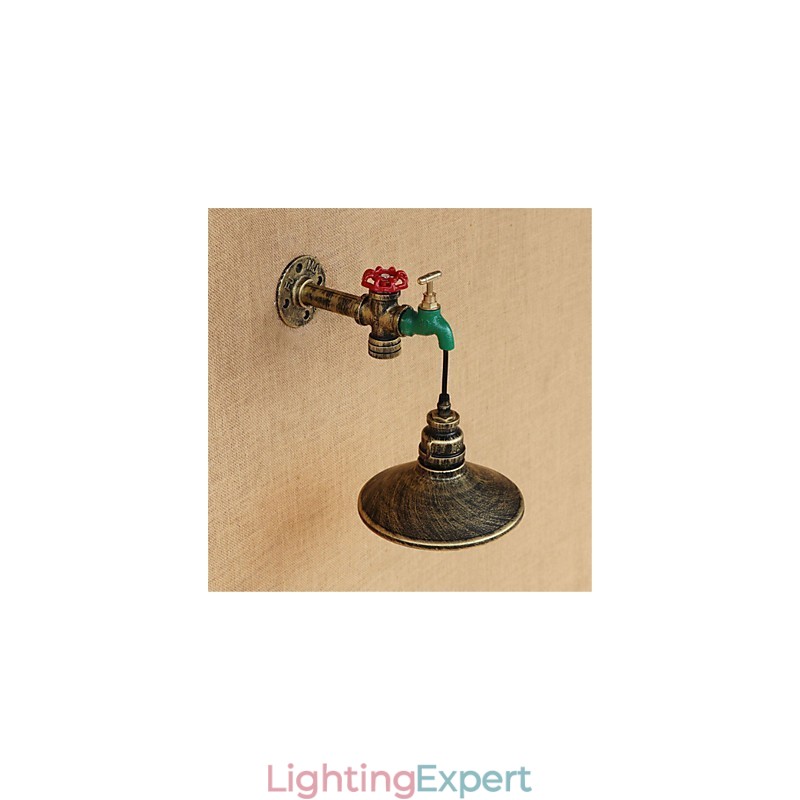Country Novelty Retro Painting Feature for Mini Style Ambient Light Wall Sconces Wall Light