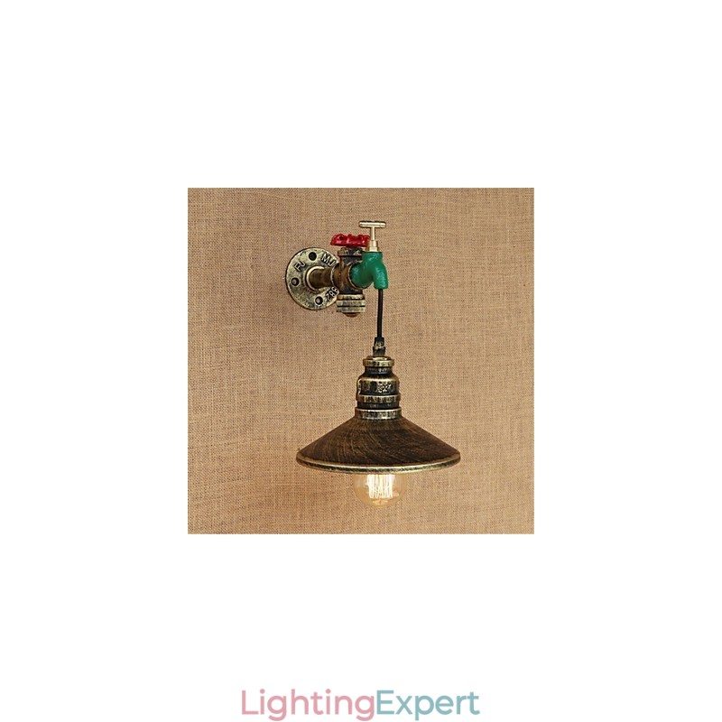 Country Novelty Retro Painting Feature for Mini Style Ambient Light Wall Sconces Wall Light