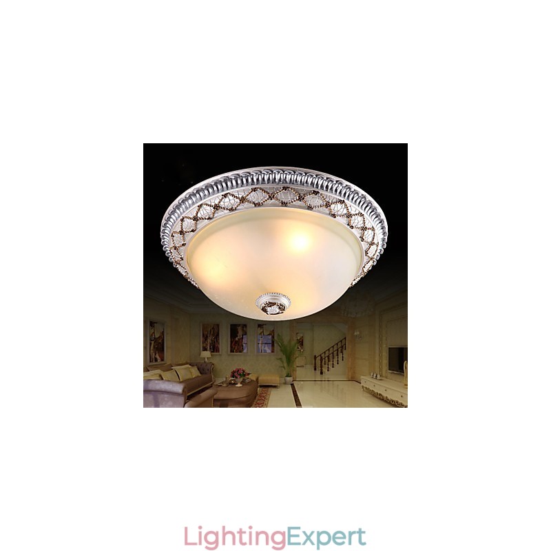 Europe Type Resin Glass Dome Light Sweet To Absorb Dome Light Lamp
