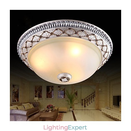 Europe Type Resin Glass Dome Light Sweet To Absorb Dome Light Lamp