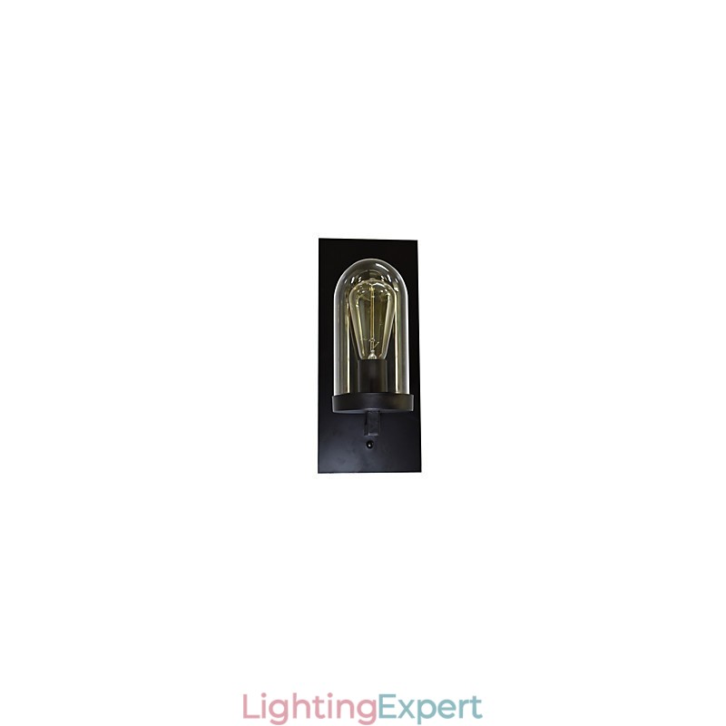 Painted Steel Wall Lamp Dumb Black American Coffee Decoration Retro Wall Light Lightsaber Lamp On Wall