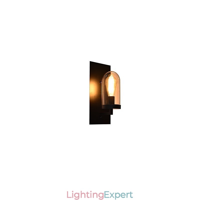 Painted Steel Wall Lamp Dumb Black American Coffee Decoration Retro Wall Light Lightsaber Lamp On Wall