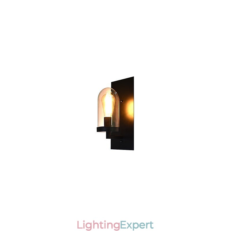 Painted Steel Wall Lamp Dumb Black American Coffee Decoration Retro Wall Light Lightsaber Lamp On Wall