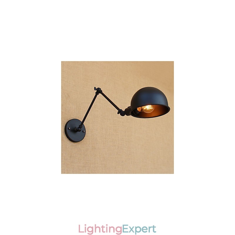Simple Country Retro Painting Feature for Mini Style Swing Arm Eye Protection Downlight Swing Arm Lights