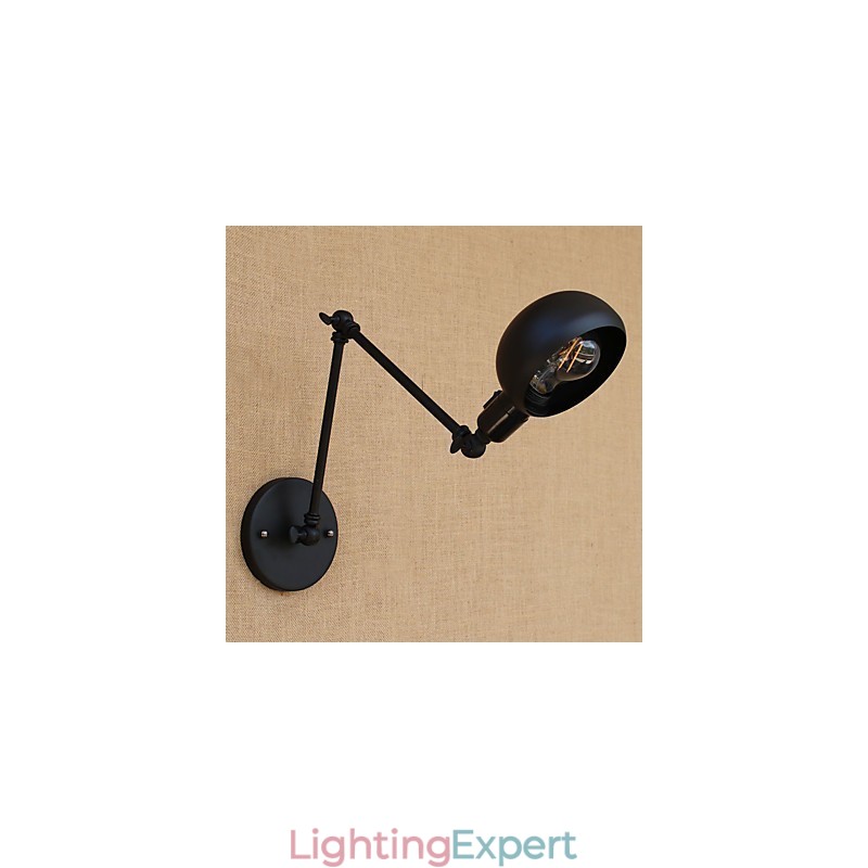 Simple Country Retro Painting Feature for Mini Style Swing Arm Eye Protection Downlight Swing Arm Lights