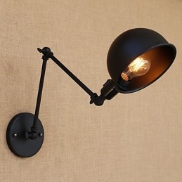 Simple Country Retro Painting Feature for Mini Style Swing Arm Eye Protection Downlight Swing Arm Lights
