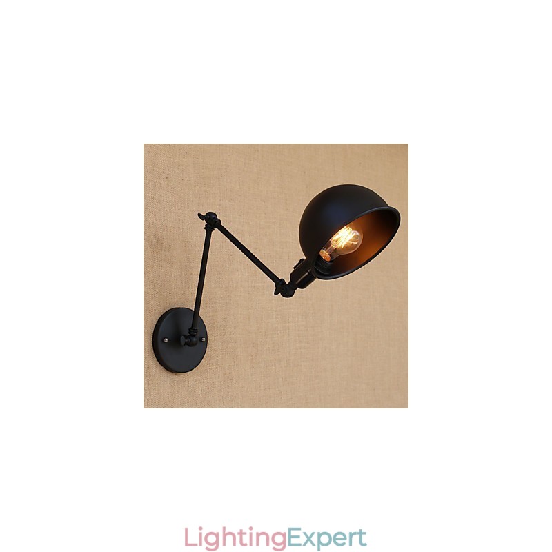 Simple Country Retro Painting Feature for Mini Style Swing Arm Eye Protection Downlight Swing Arm Lights