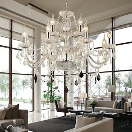 Modern Contemporary Crystal Glass Chandelier