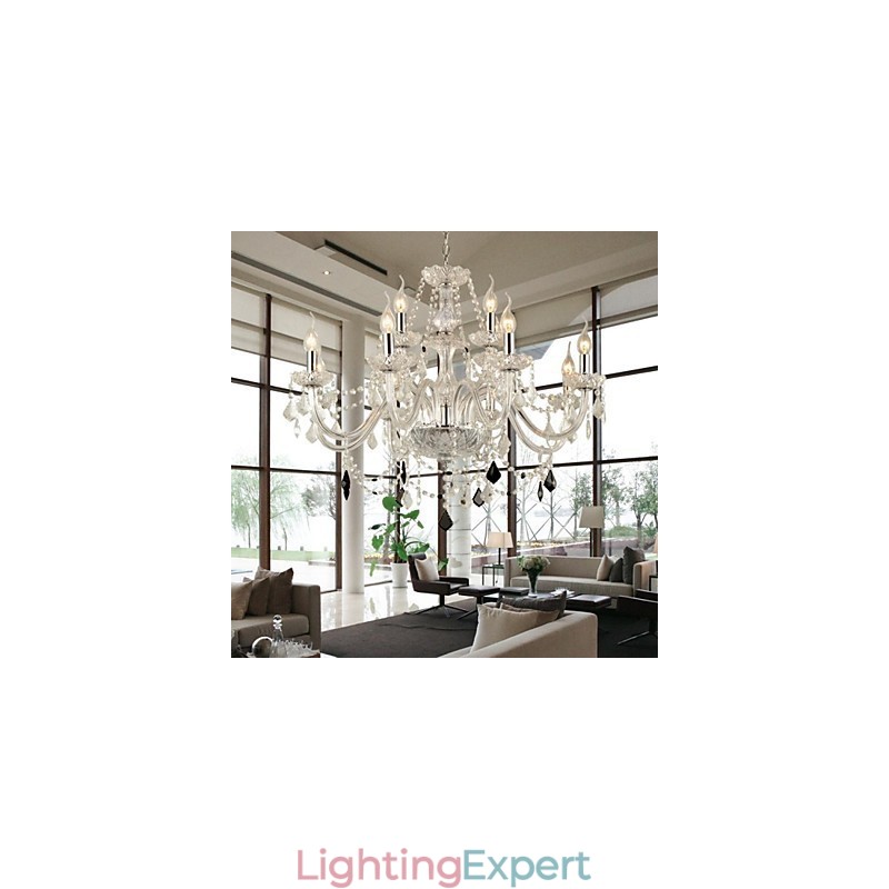 Modern Contemporary Crystal Glass Chandelier