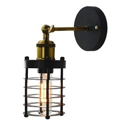 Simple Vintage Country Retro Painting Feature for Mini Style Ambient Light Wall Sconces