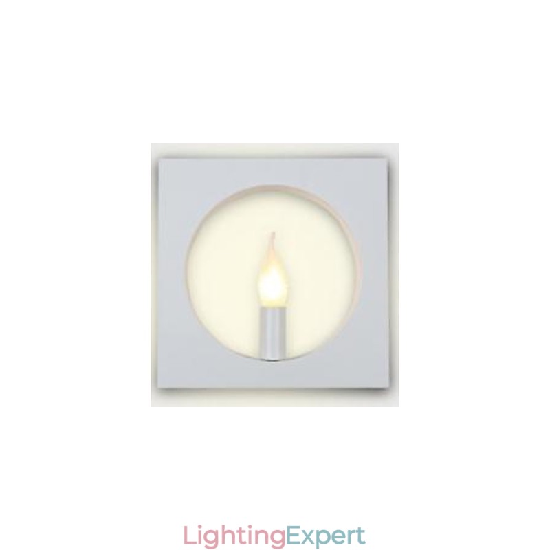 Modern Simple Iron Art Wall Lamp Creative Living Room Background Hall Head Of The Bed Square Frame Decoration Lamps And Lanterns
