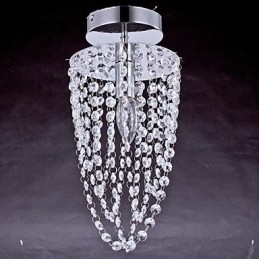 Ceiling Lamps 1 Light Crystal Artistic Stainless Steel Plating