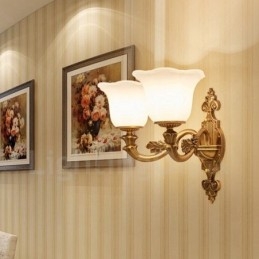 2 Light Traditional Classic Living Room Dining Room Bed Room Metal Luxury Indoor Wall Sconces