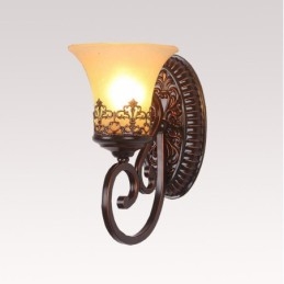 Single Light Rustic Lodge Living Room Dining Room Bed Room Metal Indoor Wall Sconces