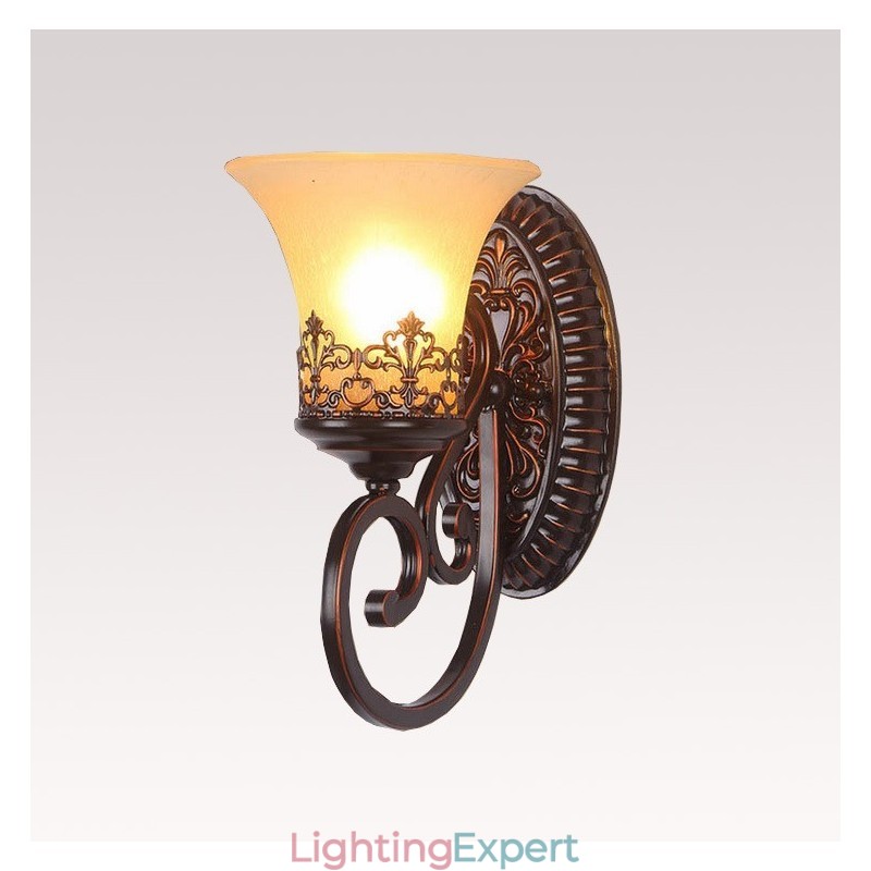 Single Light Rustic Lodge Living Room Dining Room Bed Room Metal Indoor Wall Sconces