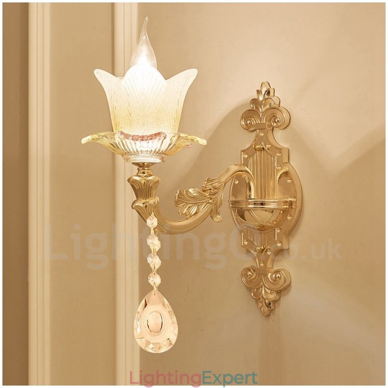 Single Light Traditional Classic Living Room Dining Room Bed Room Metal Candle Indoor Wall Sconces