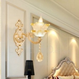 Single Light Traditional Classic Living Room Dining Room Bed Room Metal Luxury Indoor Wall Sconces