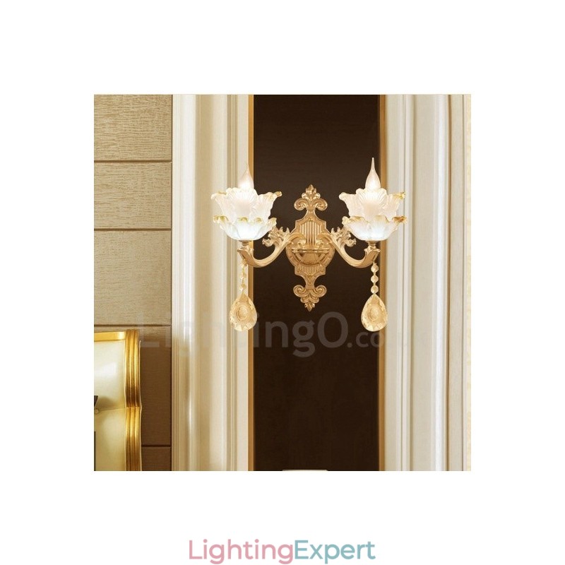 2 Light Traditional Classic Living Room Dining Room Bed Room Metal Indoor Wall Sconces