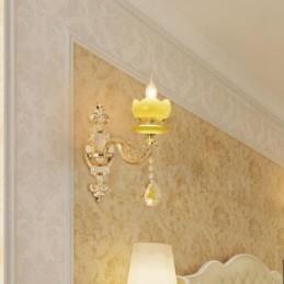 Single Light Traditional Classic Living Room Dining Room Bed Room Metal Luxury Indoor Wall Sconces
