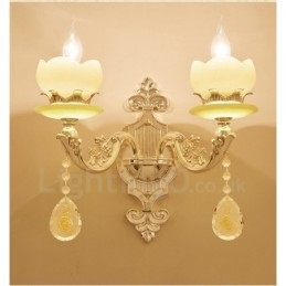 2 Light Traditional Classic Living Room Dining Room Bed Room Metal Indoor Wall Sconces