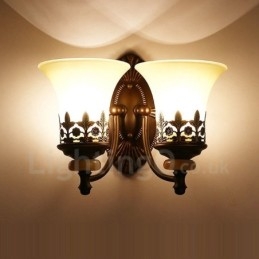 2 Light Traditional Classic Living Room Dining Room Bed Room Metal Indoor Wall Sconces