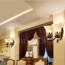 2 Light Traditional Classic Living Room Dining Room Bed Room Metal Indoor Wall Sconces