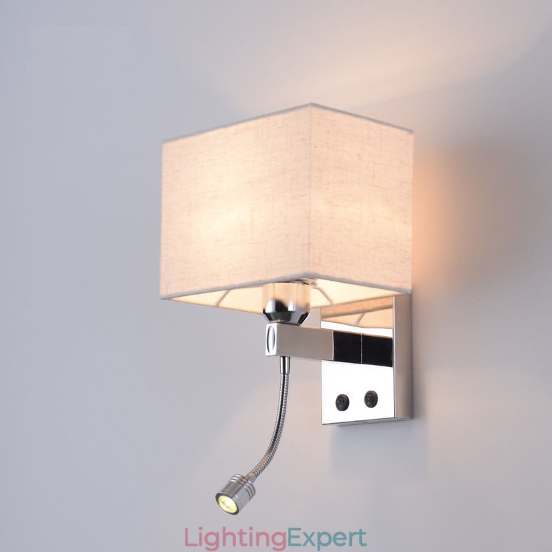 The Modern Hotel Room Reading Creative Fabric Corridor Balcony Bedside Lamp Wall Light