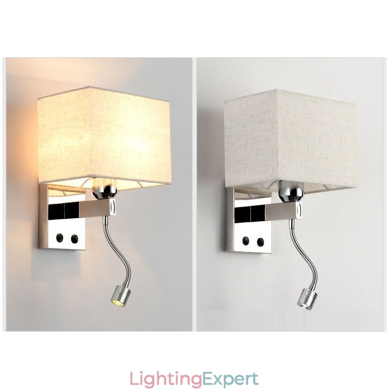 The Modern Hotel Room Reading Creative Fabric Corridor Balcony Bedside Lamp Wall Light