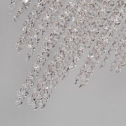 Modern Contemporary Crystal Mini Style Electroplated Metal Flush Mount