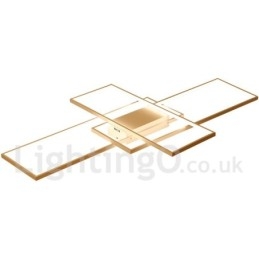 Modern Comtemporary Alumilium Painting Ceiling Light Flush Mount Wall Light with Remoter Dimmer for Living Room Bed Room Also Can Be Used As Wall Light